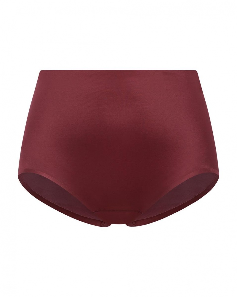 Spanx Shaping Satin Panties Burgundy | 93521-IYUL