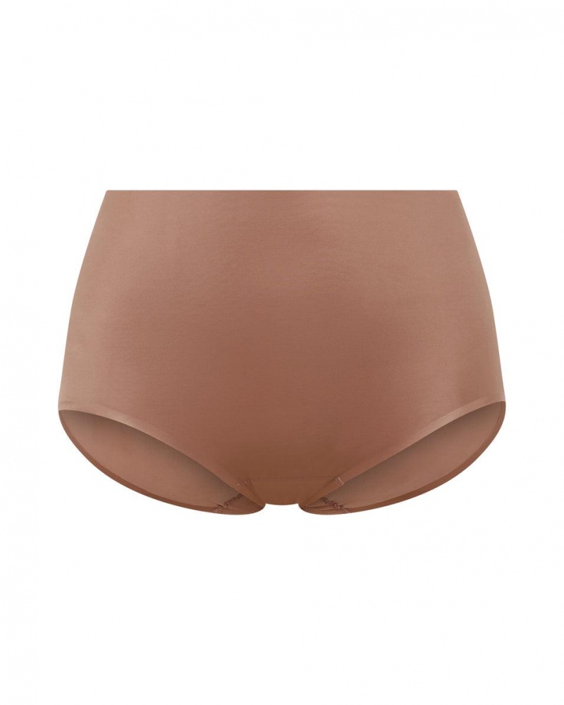 Spanx Shaping Satin Panties Cafe Au Lait | 58719-EMDA