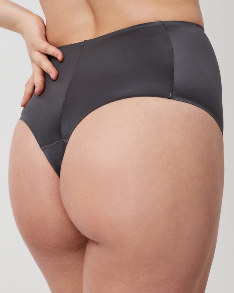 Spanx Shaping Satin Panties Silver | 57619-QJFM