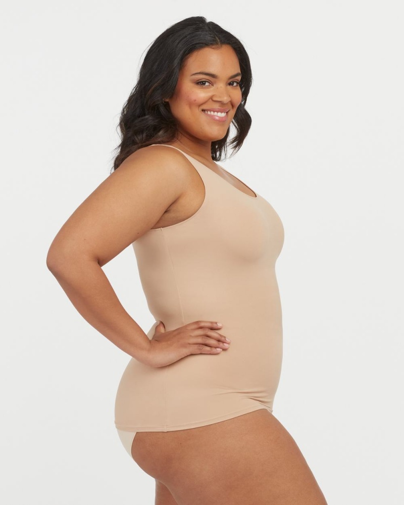 Spanx Socialight Tank Top Beige | 53092-PUHT