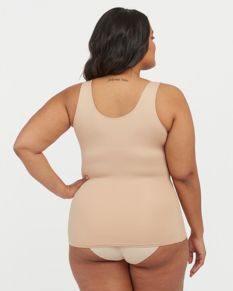 Spanx Socialight Tank Top Beige | 53092-PUHT