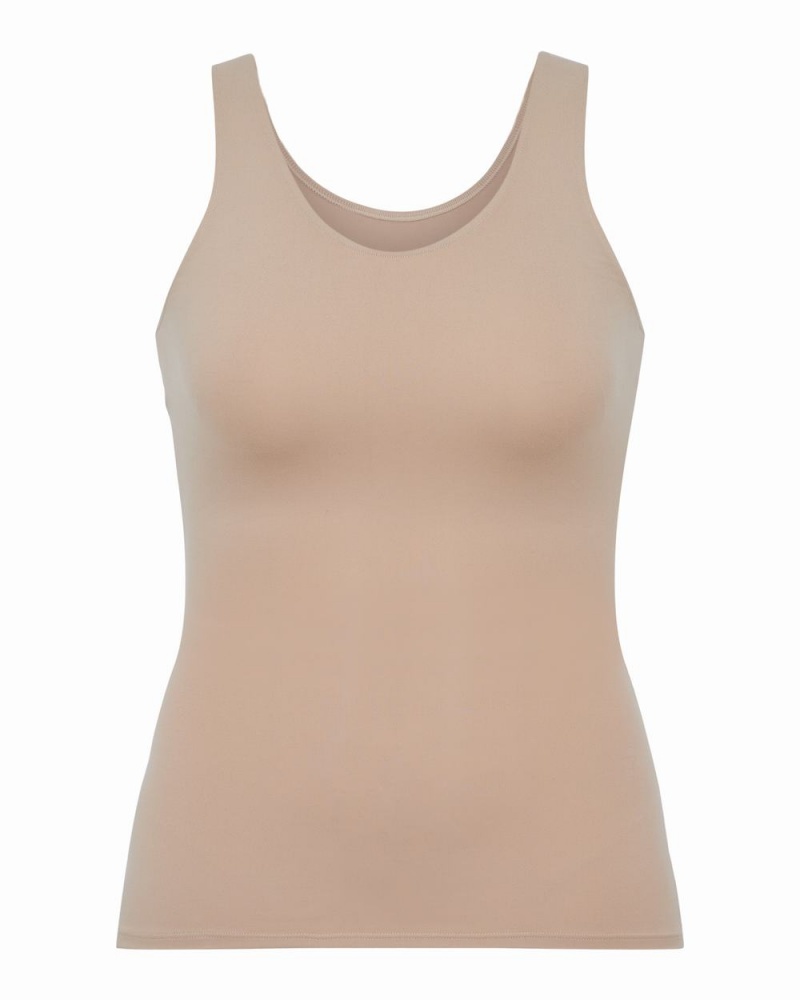 Spanx Socialight Tank Top Beige | 53092-PUHT