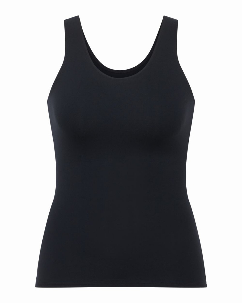 Spanx Socialight Tank Top Black | 89675-WGHE