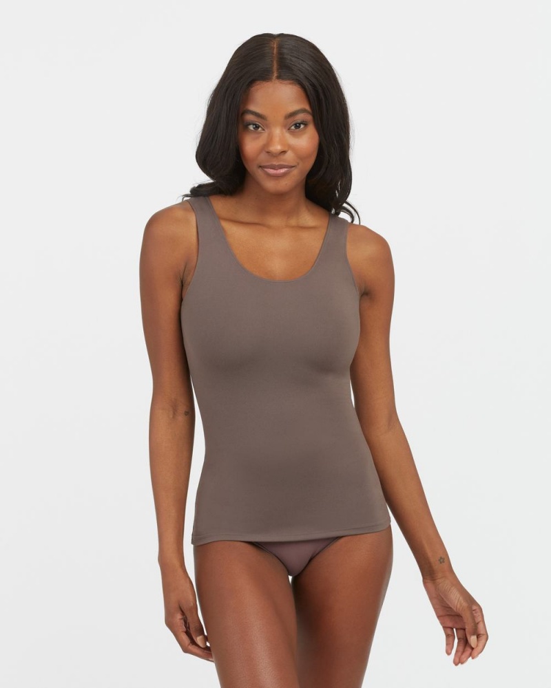 Spanx Socialight Tank Top Grey | 68052-DOEA