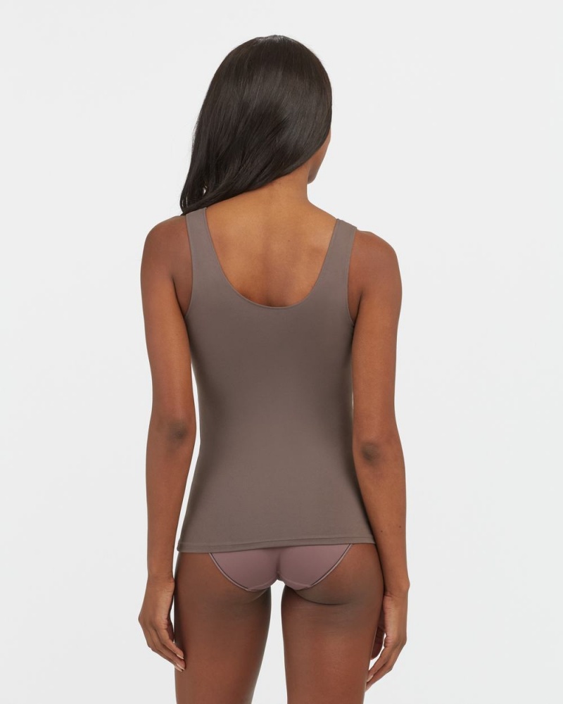 Spanx Socialight Tank Top Grey | 68052-DOEA