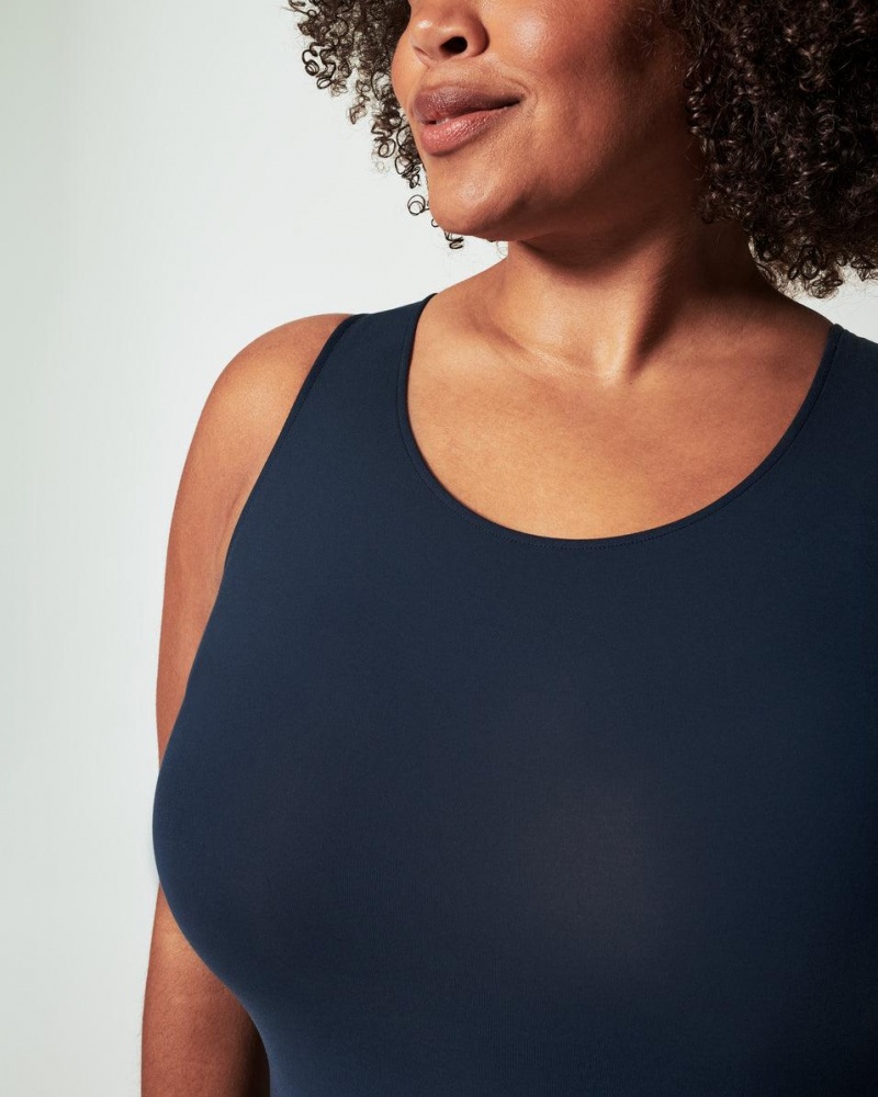 Spanx Socialight Tank Top Navy | 84297-CBXS