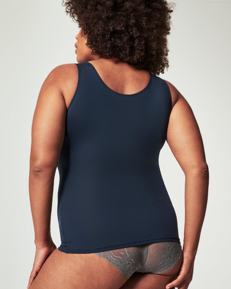 Spanx Socialight Tank Top Navy | 84297-CBXS