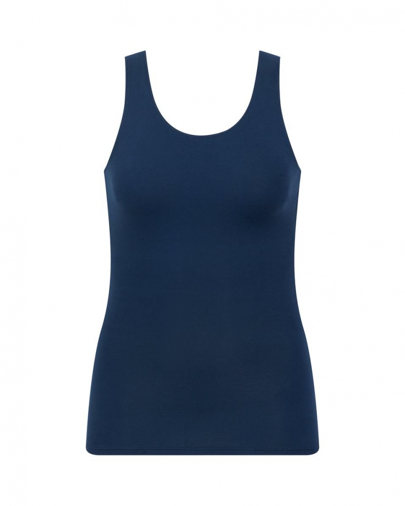 Spanx Socialight Tank Top Navy | 84297-CBXS