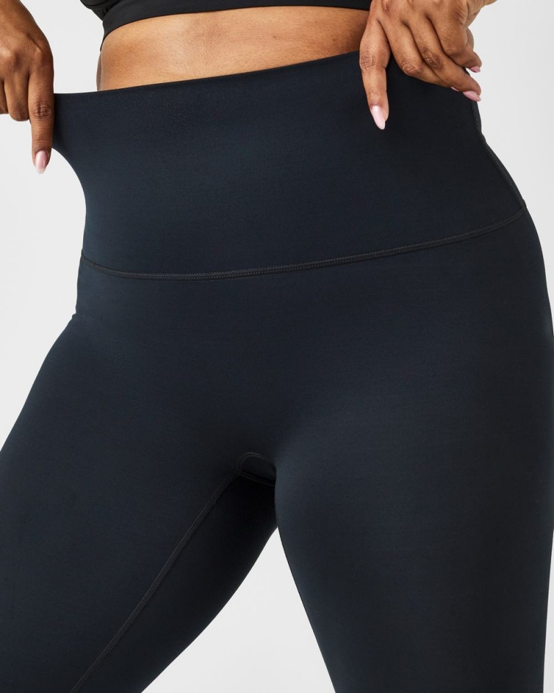 Spanx Soft & Smooth Active 7/8 Leggings Black | 97015-YAXJ