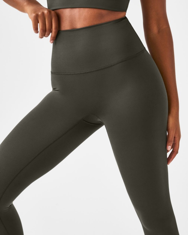 Spanx Soft & Smooth Active 7/8 Leggings Olive | 60791-XAGU