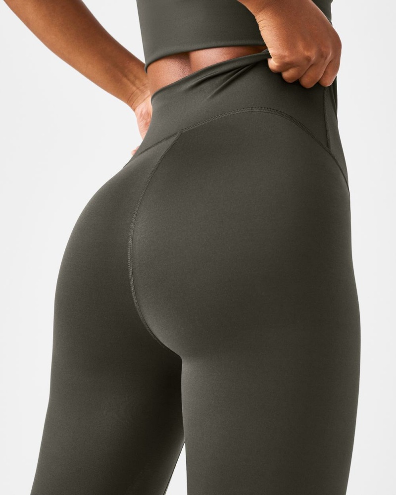 Spanx Soft & Smooth Active 7/8 Leggings Olive | 60791-XAGU