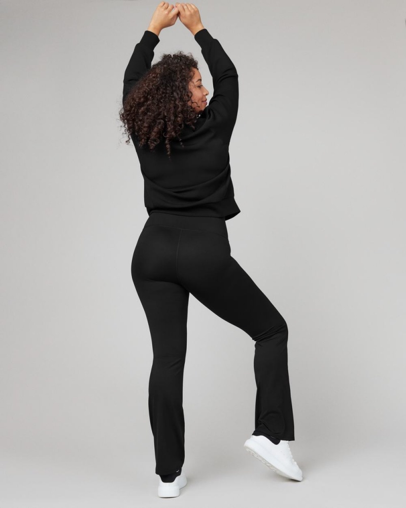 Spanx Soft & Smooth Active Yoga Pants Black | 62891-HJWX