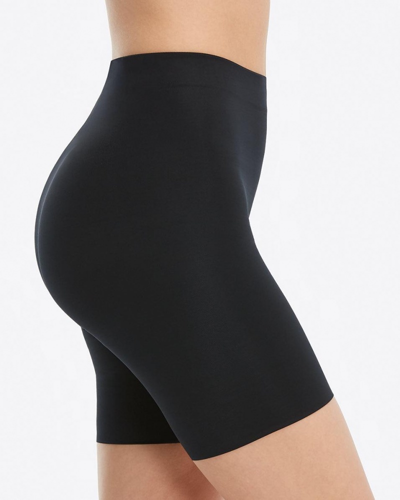 Spanx Suit Your Fancy Booty Booster Mid-Thigh Shorts Black | 32716-VAFK