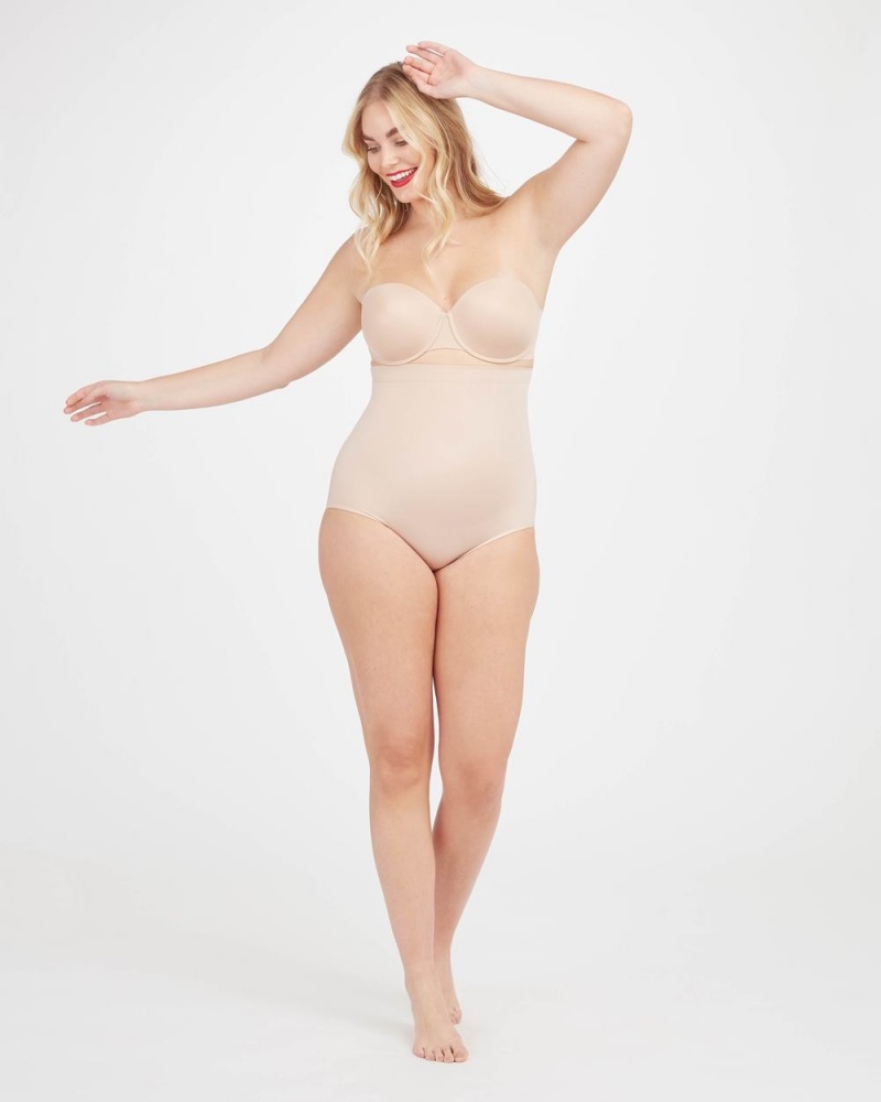 Spanx Suit Your Fancy High-Waisted Panties Beige | 61238-VNWY