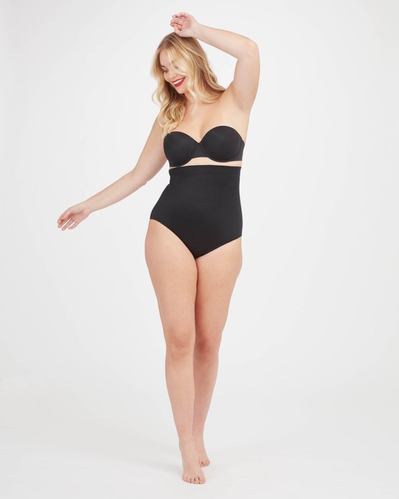 Spanx Suit Your Fancy High-Waisted Panties Black | 08752-DXNT