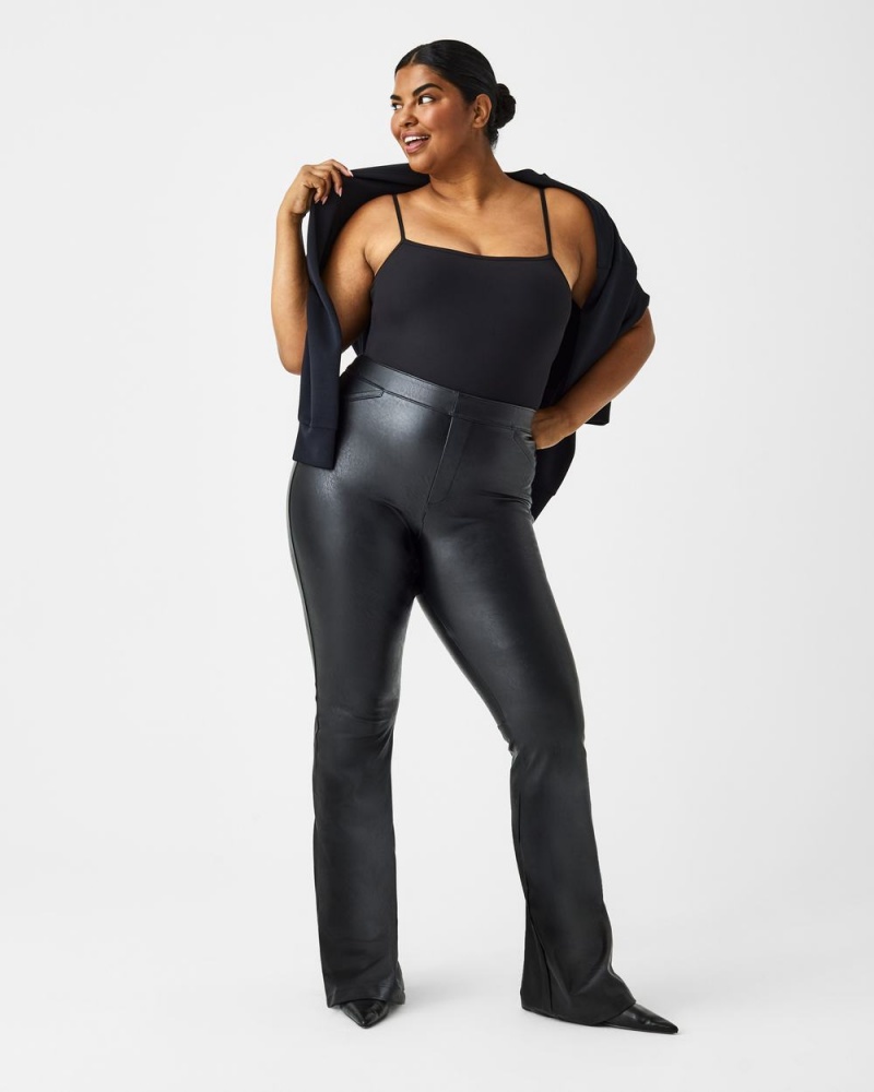 Spanx Suit Yourself Ribbed Cami Bodysuits Black | 86125-BAIK