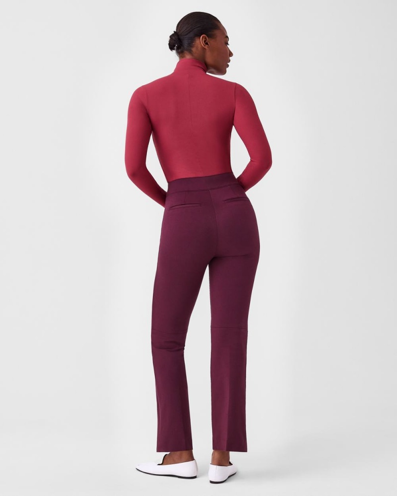 Spanx Suit Yourself Ribbed Long Sleeve Turtleneck Bodysuits Rose | 95827-MJWF