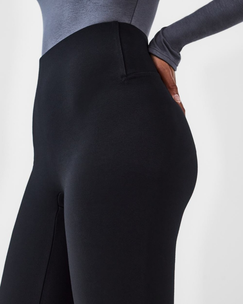 Spanx The Perfect Front Slit Skinny Leggings Black | 20368-XRPY