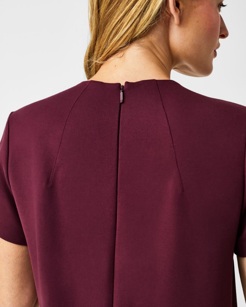 Spanx The Perfect Funnel Neck Tops Fuchsia | 74592-EVCD