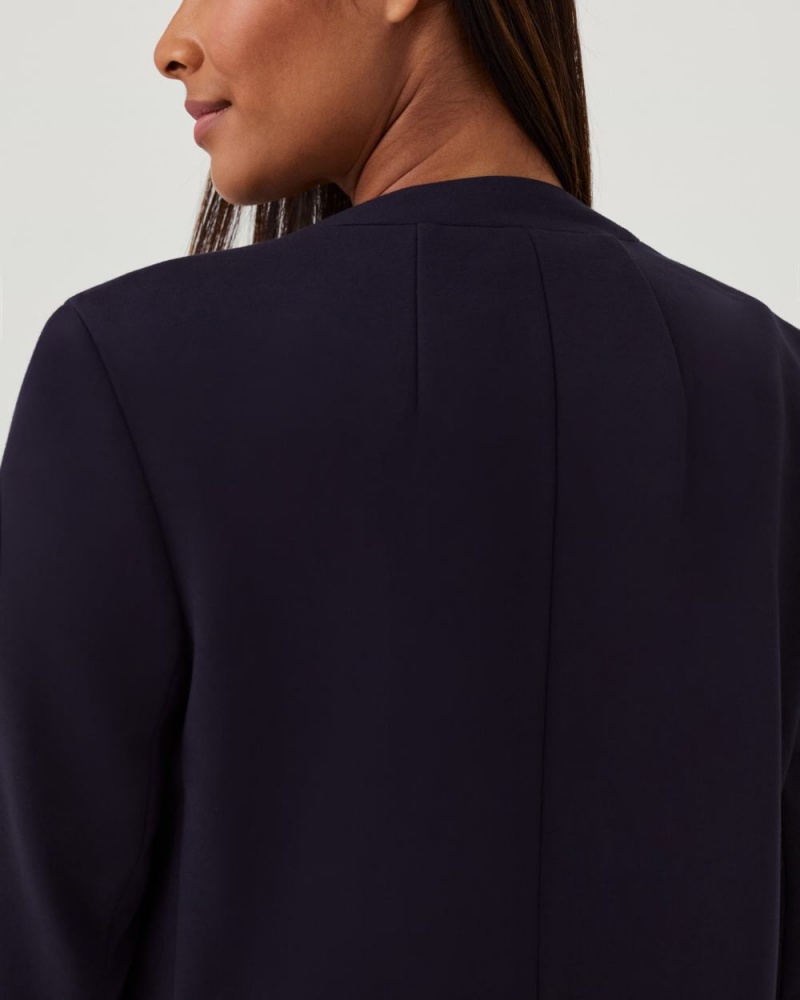 Spanx The Perfect Oversized Blazer Tops Navy | 71324-HAUG