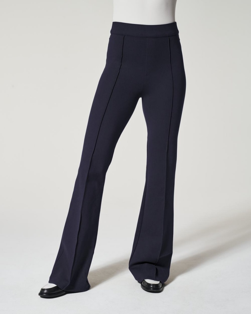 Spanx The Perfect Pant, Hi-Rise Flare Pants Navy | 35902-IENF