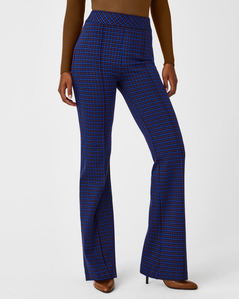 Spanx The Perfect Pant, Hi-Rise Flare Pants Blue / Brown | 02396-VPDF