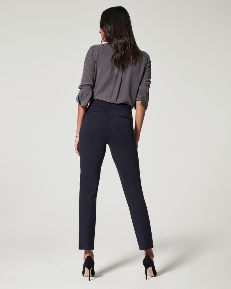 Spanx The Perfect Pant, Slim Straight Pants Navy | 06135-EOHP