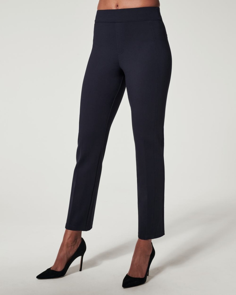 Spanx The Perfect Pant, Slim Straight Pants Navy | 06135-EOHP