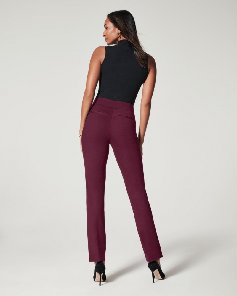 Spanx The Perfect Pant, Slim Straight Pants Fuchsia | 25483-PCHZ