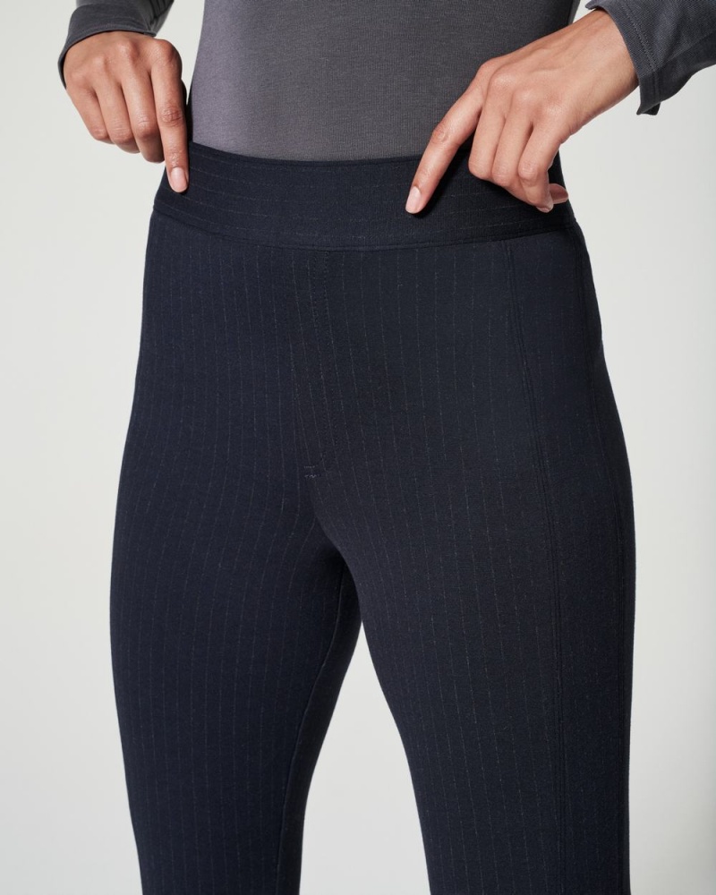 Spanx The Perfect Pant, Slim Straight Pants Navy / Grey | 80613-QYOL