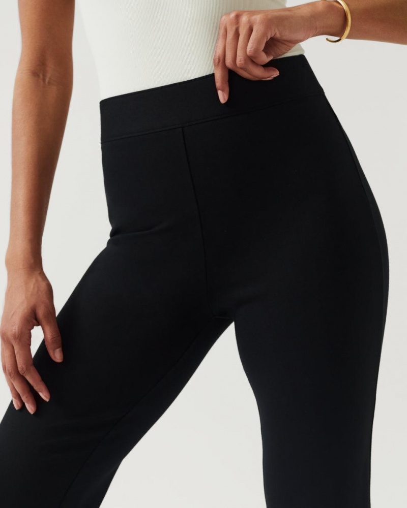 Spanx The Perfect Pant, Split Hem Pants Black | 20134-LJRX