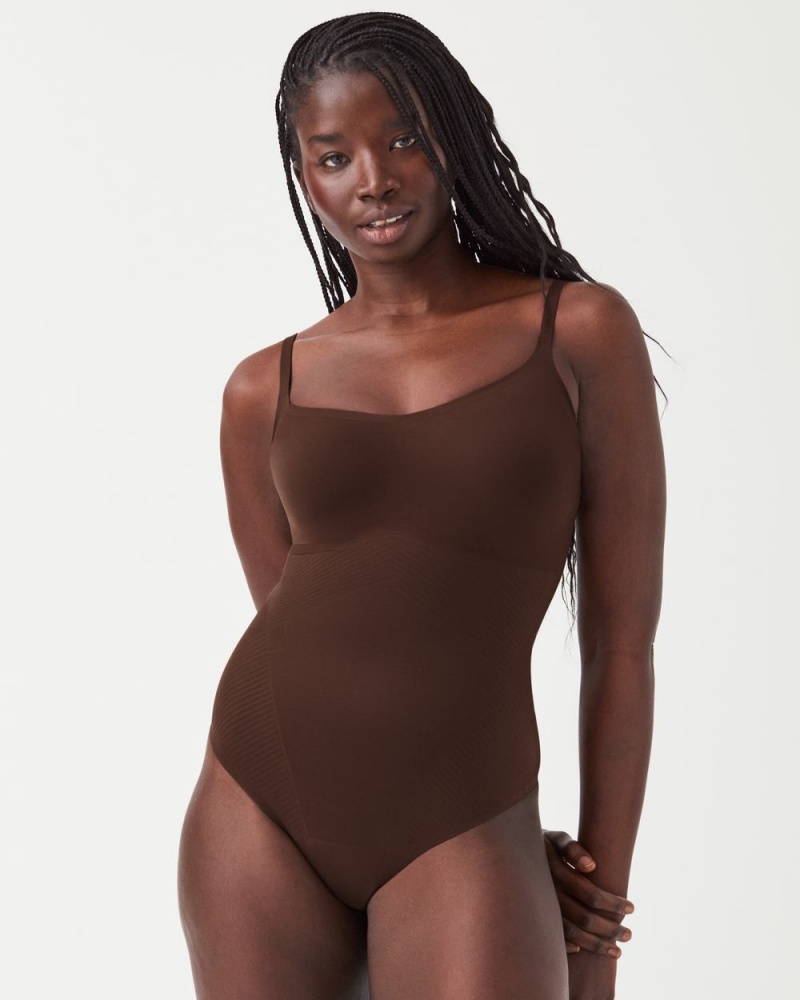 Spanx Thinstincts® 2.0 Cami Thong Bodysuits Brown | 64085-HMLP