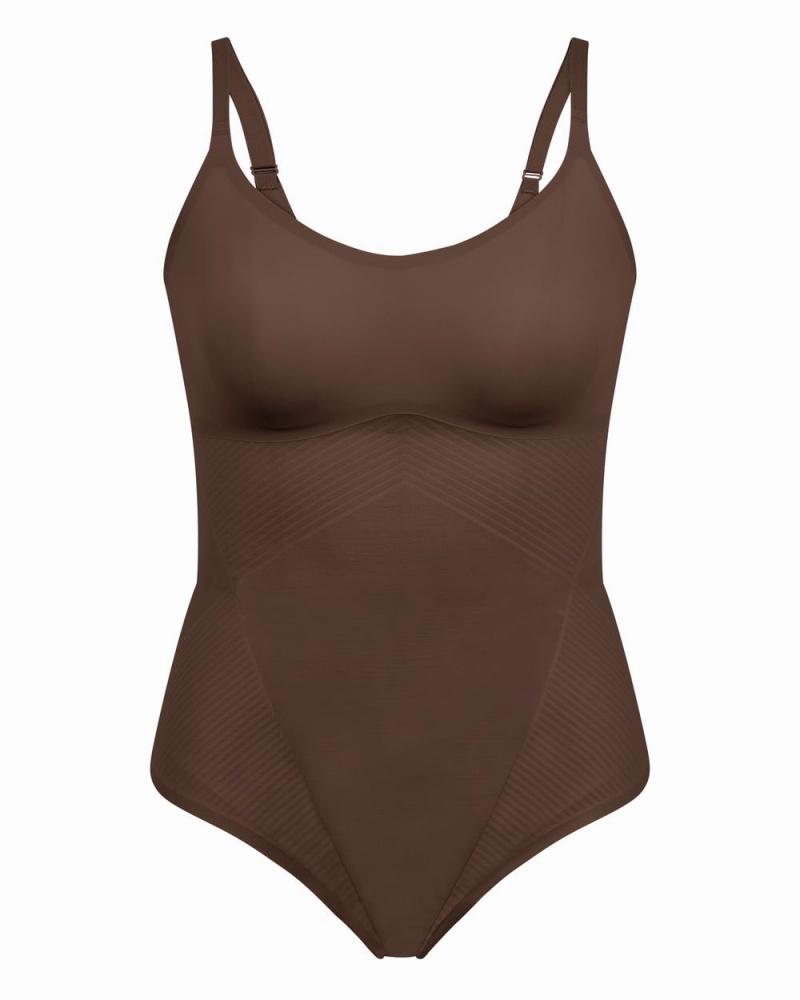 Spanx Thinstincts® 2.0 Cami Thong Bodysuits Brown | 64085-HMLP