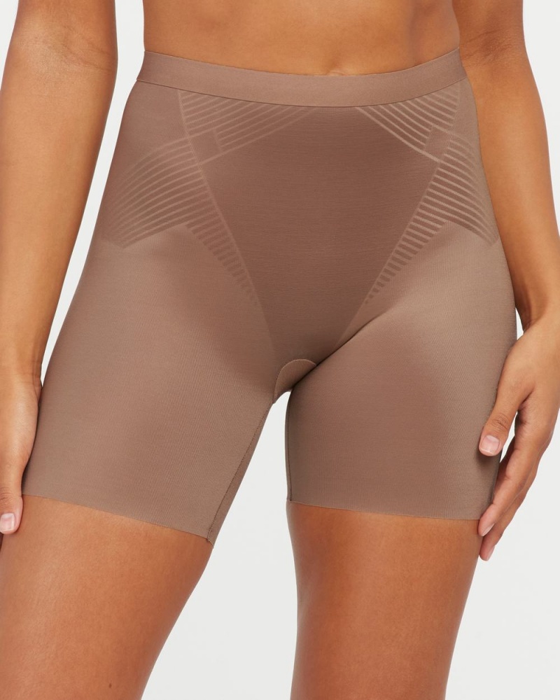 Spanx Thinstincts® 2.0 Girl Shorts Cafe Au Lait | 87360-FATO