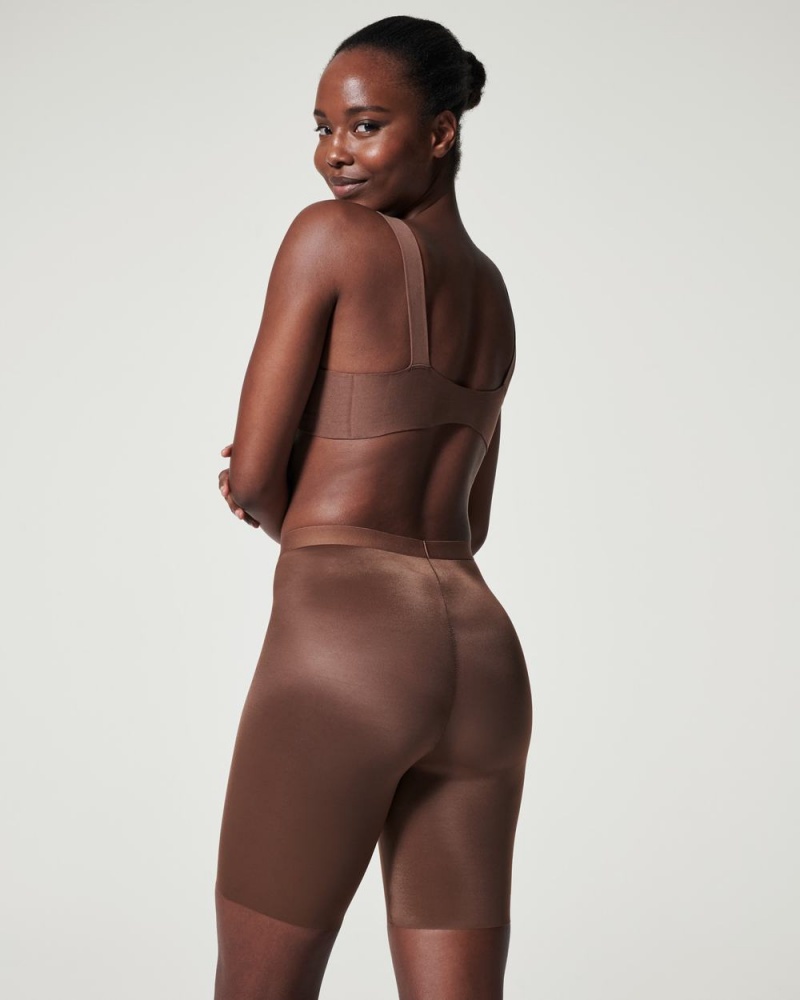 Spanx Thinstincts® 2.0 Mid-Thigh Shorts Brown | 54931-EUGA