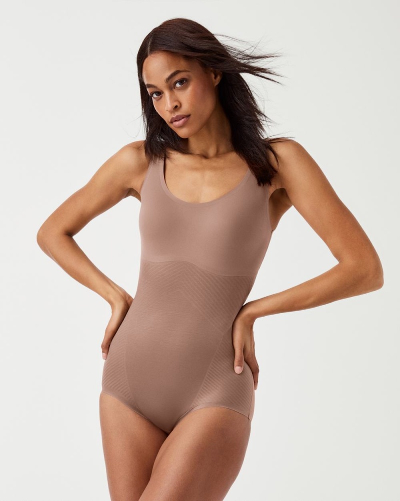 Spanx Thinstincts® 2.0 Tank Panty Bodysuits Cafe Au Lait | 43970-MHVF