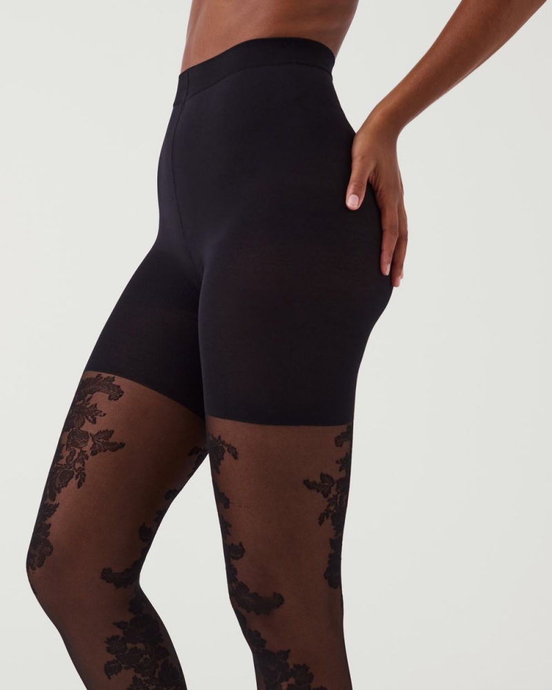 Spanx Tight-End Tights® Stockings Black | 41278-ROLJ