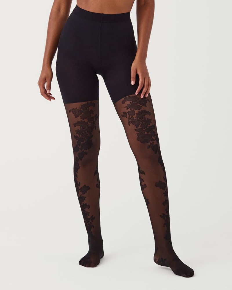 Spanx Tight-End Tights® Stockings Black | 41278-ROLJ