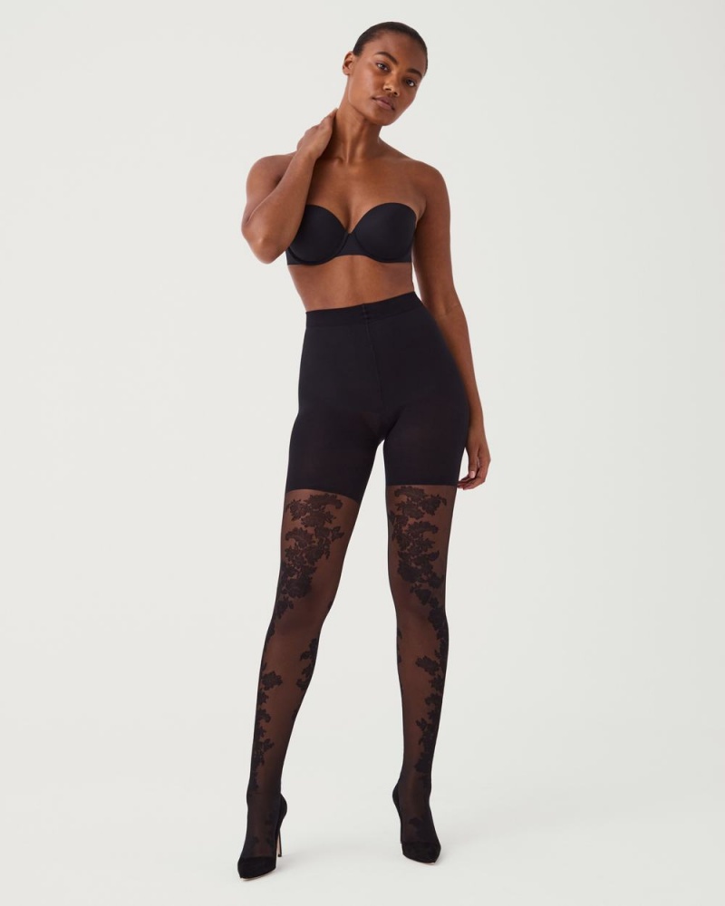 Spanx Tight-End Tights® Stockings Black | 41278-ROLJ