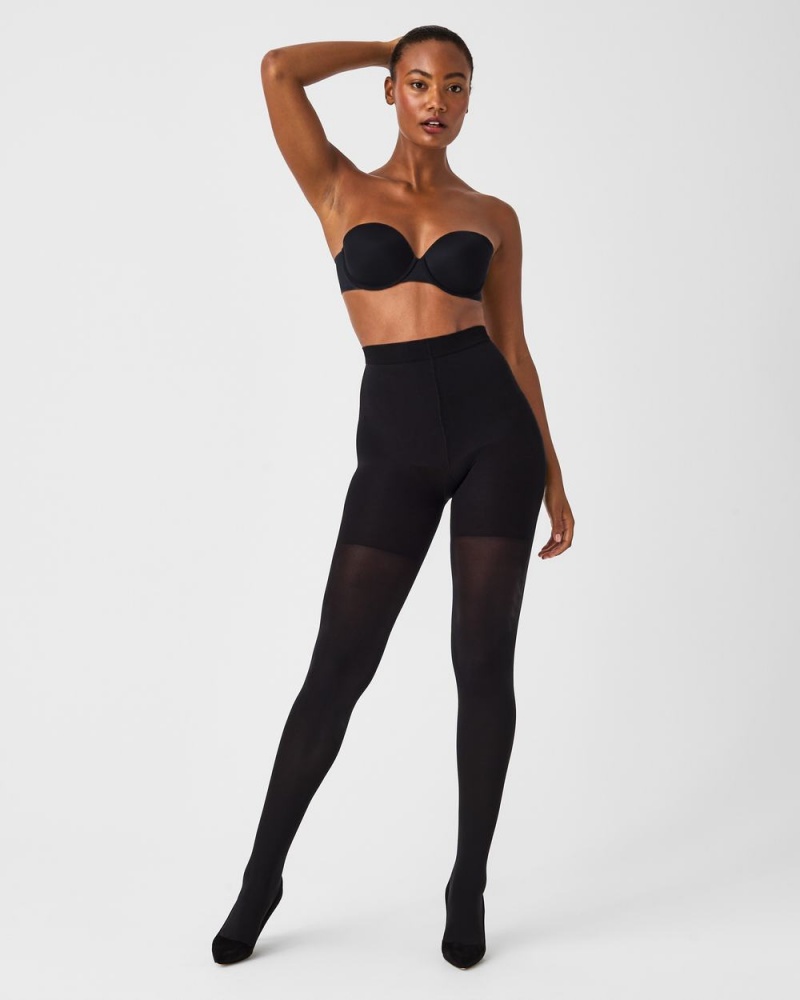 Spanx Tight-End Tights® Stockings Black | 82597-TGAI