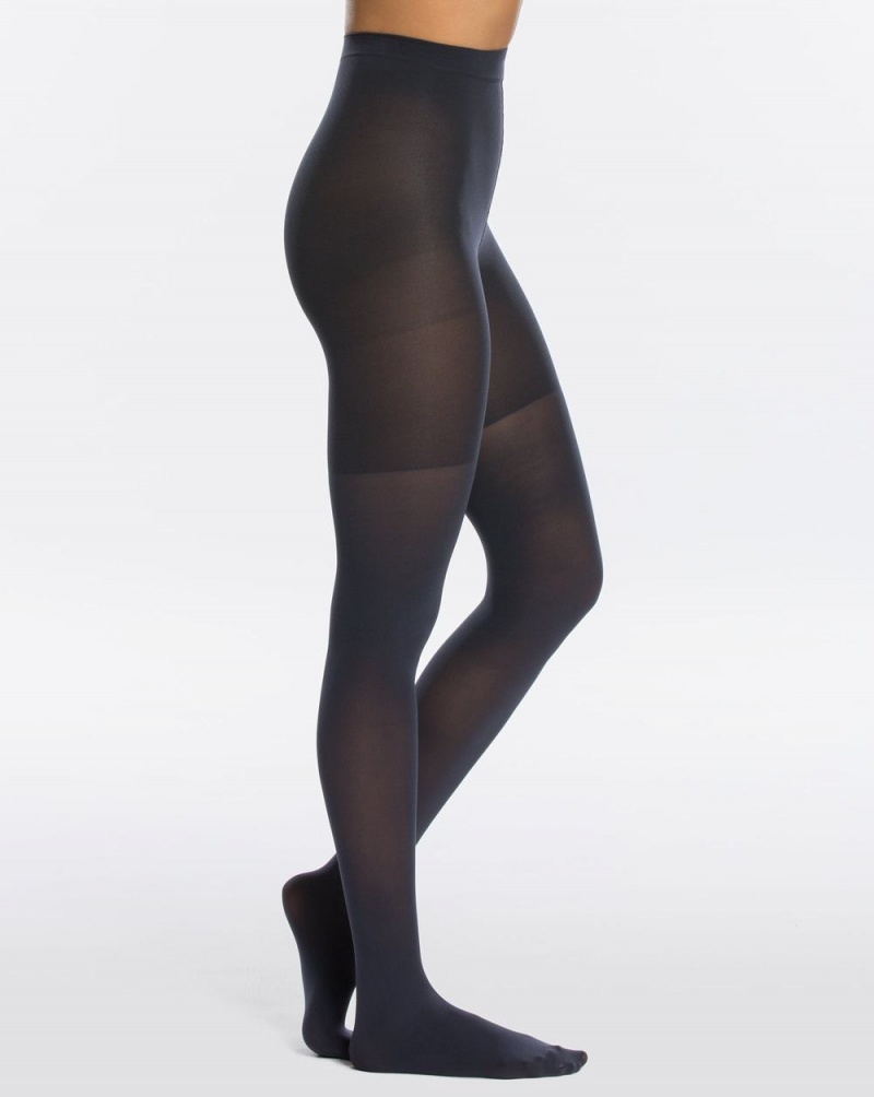 Spanx Tight-End Tights® Stockings Navy | 18245-YXFU