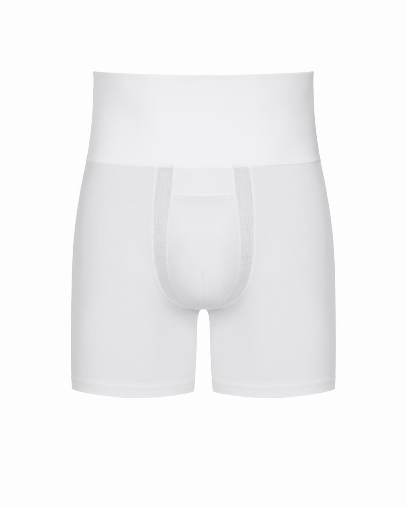 Spanx Ultra Sculpt Cotton Power Boxer Briefs White | 89520-YNDC