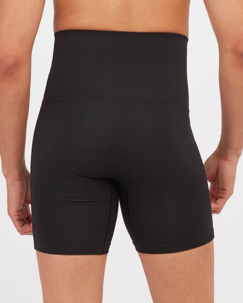 Spanx Ultra Sculpt Cotton Power Boxer Briefs Black | 73890-NSEJ