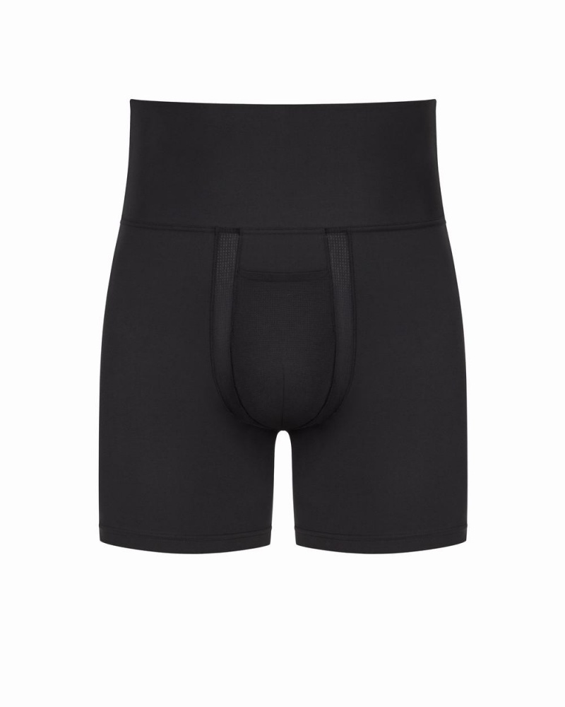 Spanx Ultra Sculpt Cotton Power Boxer Briefs Black | 73890-NSEJ