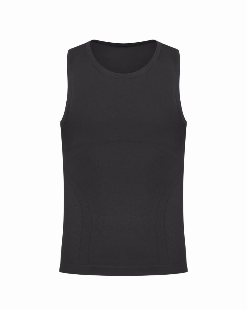 Spanx Ultra Sculpt Seamless Tank Black | 59714-XQPW