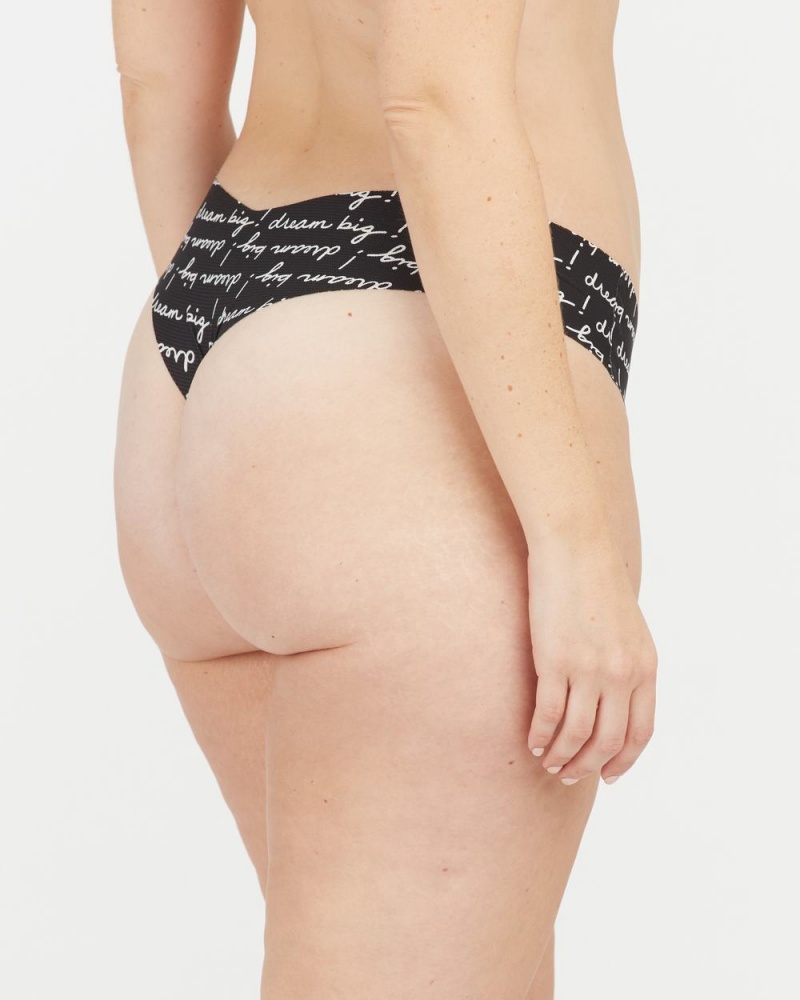 Spanx Under Statements® Thong Black/White | 16873-XVAT