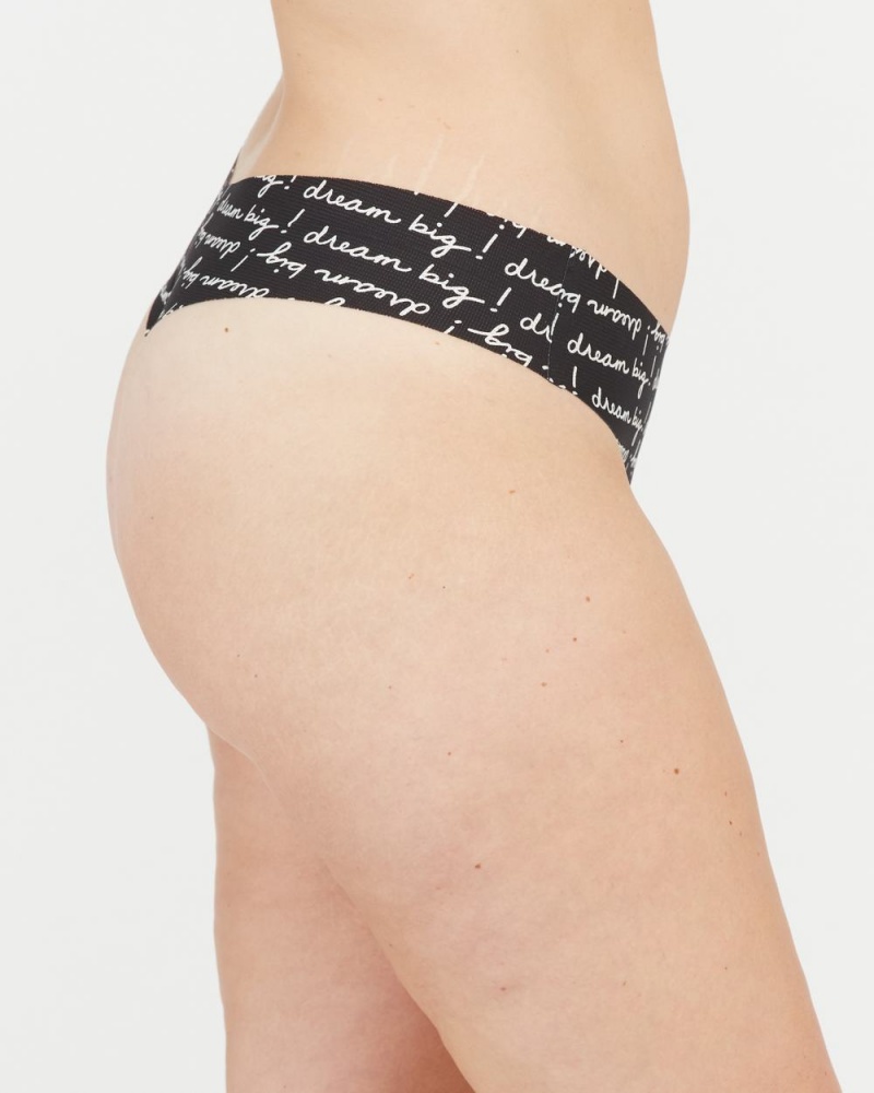 Spanx Under Statements® Thong Black/White | 16873-XVAT