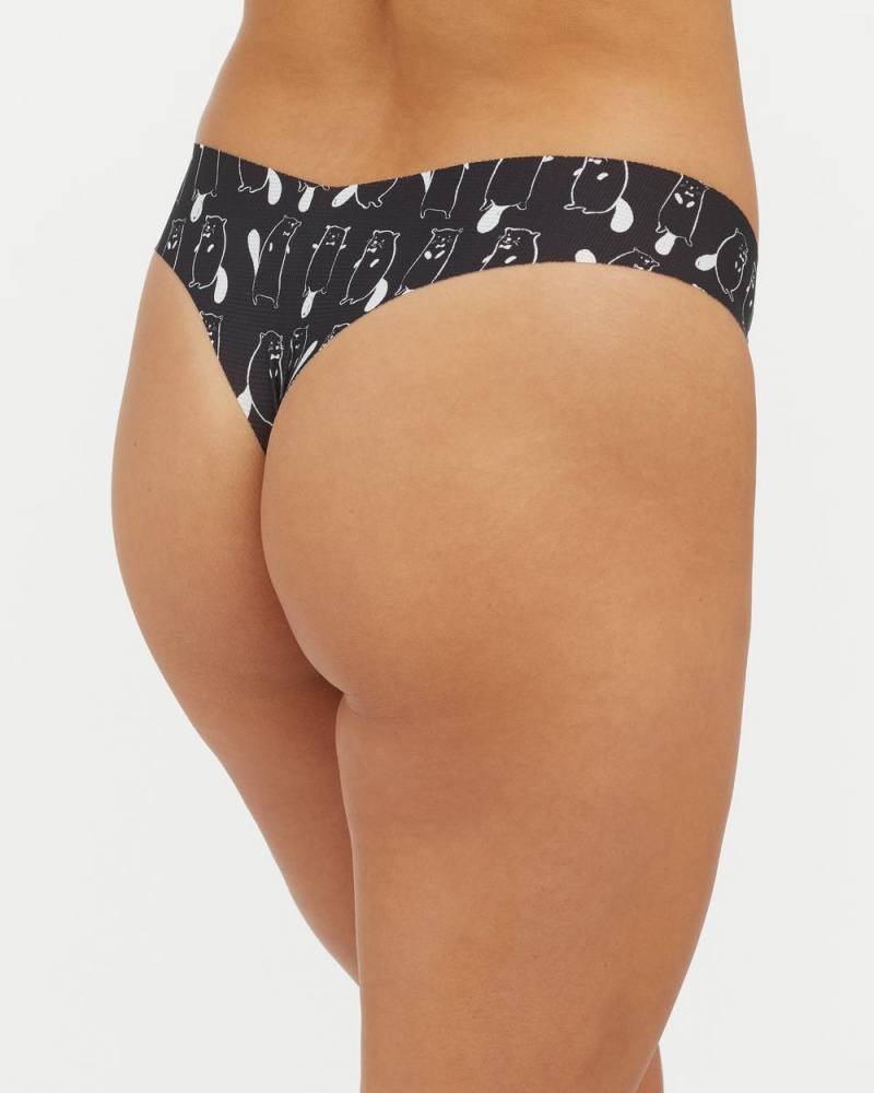 Spanx Under Statements® Thong Black | 53286-VRBO