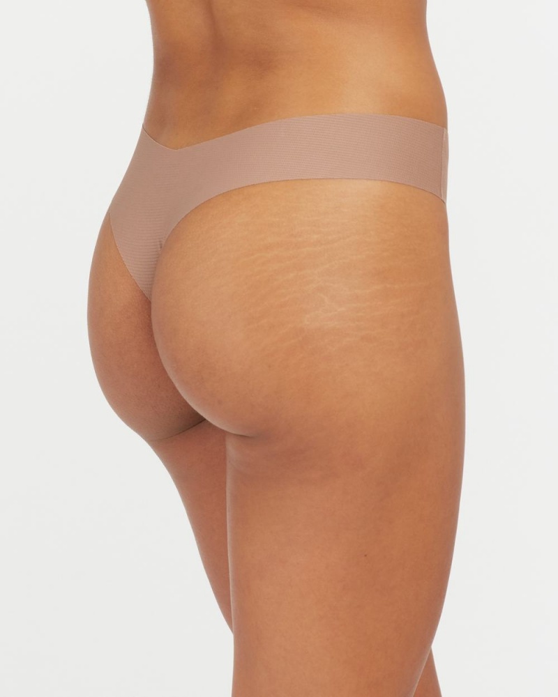 Spanx Under Statements® Thong Cafe Au Lait | 92608-JCIW