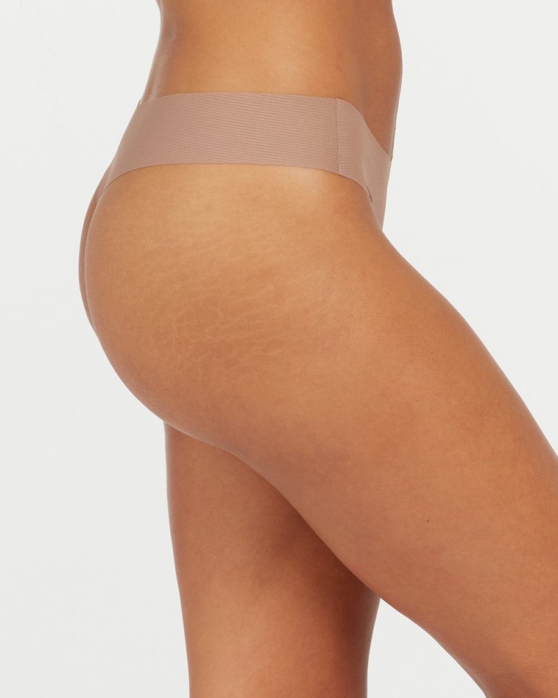 Spanx Under Statements® Thong Cafe Au Lait | 92608-JCIW